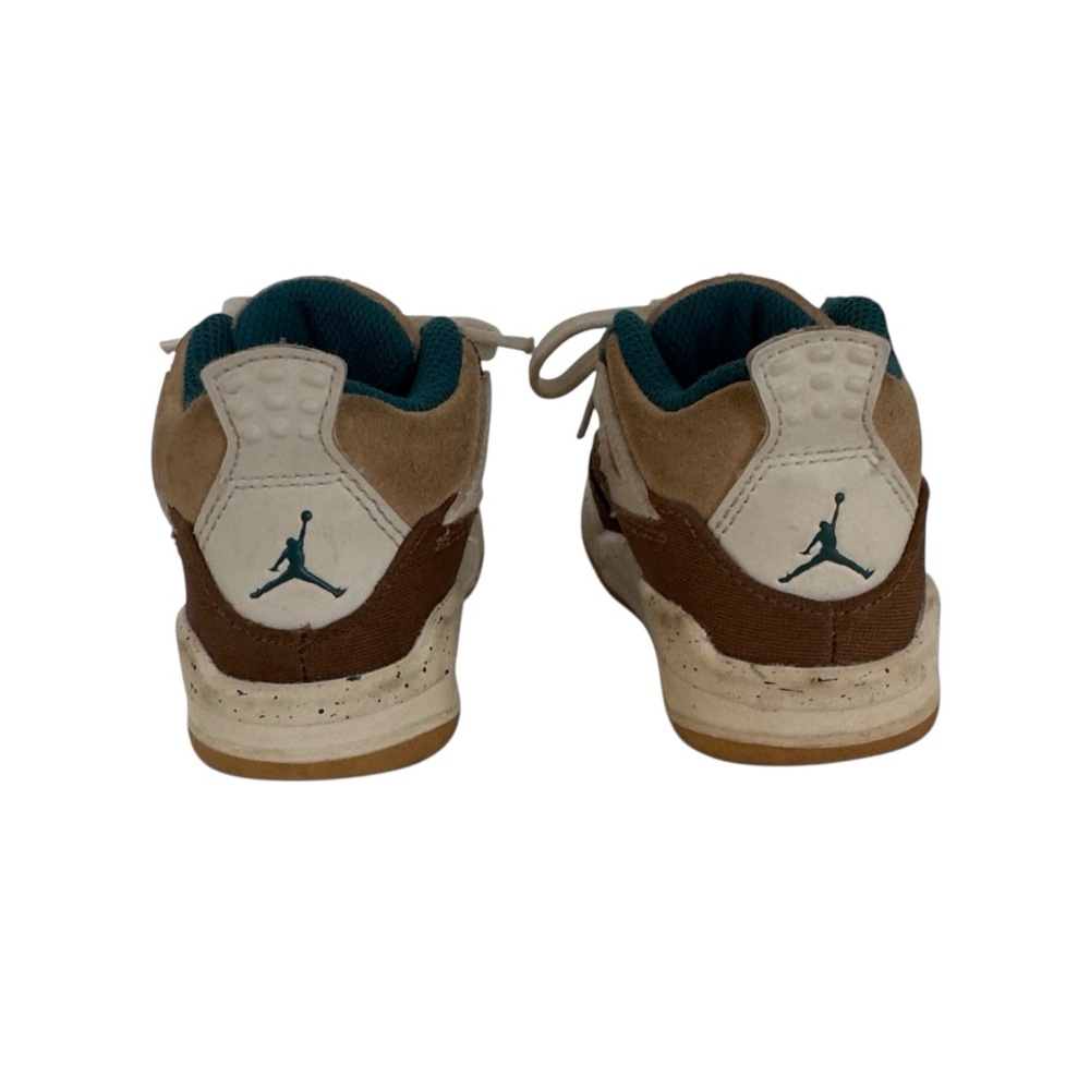 Jordan Toddler Sneakers Size 7C Brown Tan Teal Lace Up Shoes - Picture 6 of 9